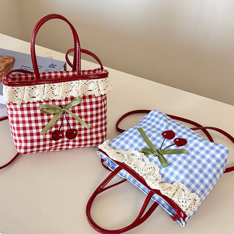 Luxury Bags Women Brands - Ladies' Shoulder Bag Korean Checkered Polka