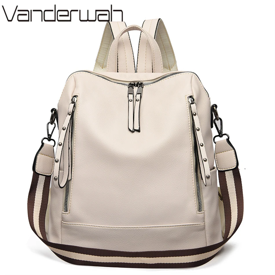 Luxury Bags Women Brands - Brand Luxury Backpacks Soft Leather Waterproof