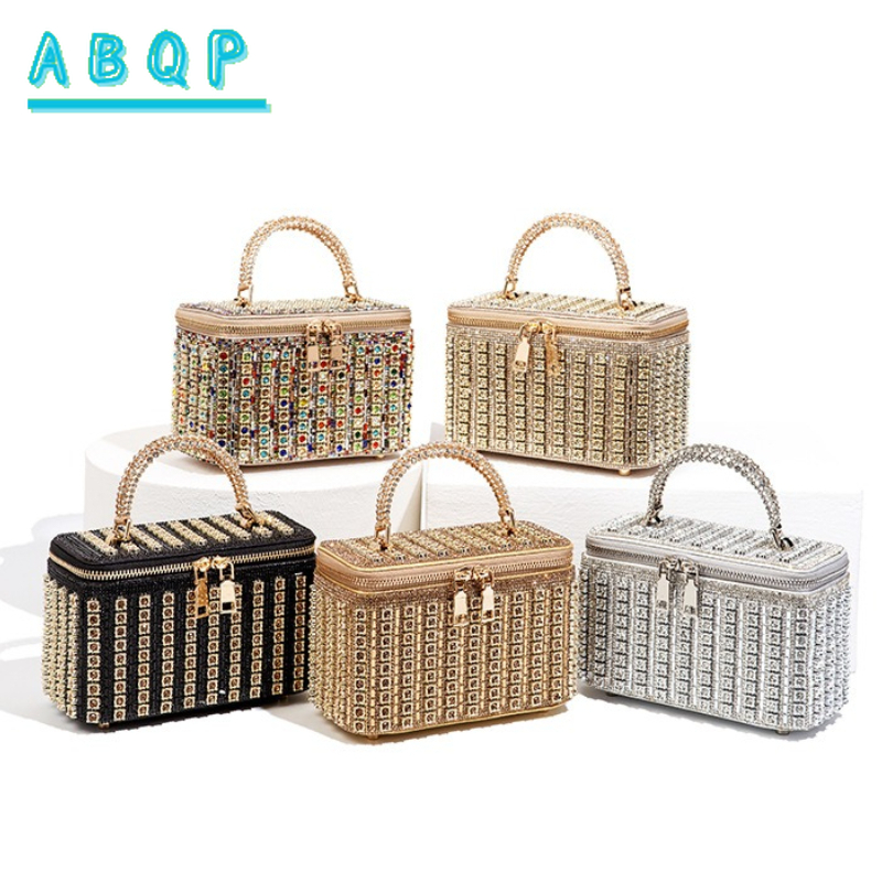 Luxury Bags Store - Dinner Women's Bag with Diamonds Shiny