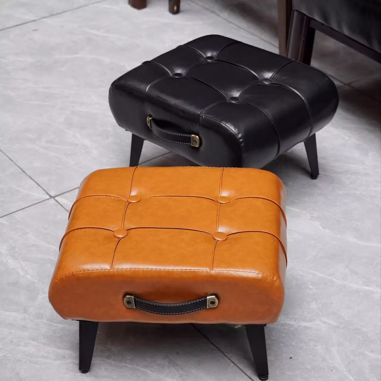 Small stool oil wax leather ho - Luxury Bags Entry 评论和价格