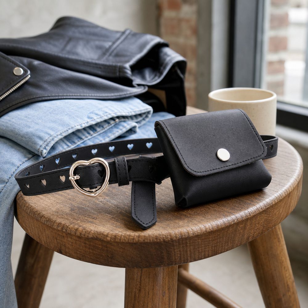 Gifts PU Leather Women Waist B - Belt Bag Leather Wide 评论和价格