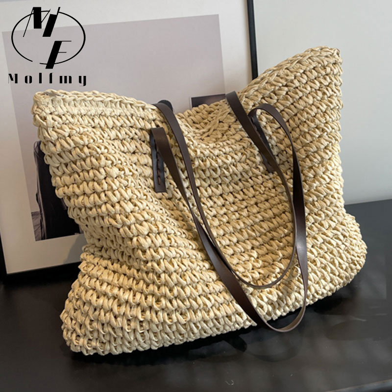 Straw Woven Tote Bags Casual L - Luxury Bags Store 评论和价格