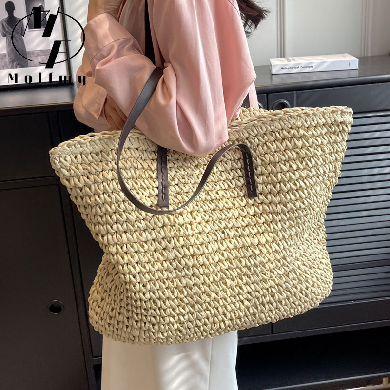Straw Woven Tote Bags Casual L - Luxury Bags Store 评论和价格