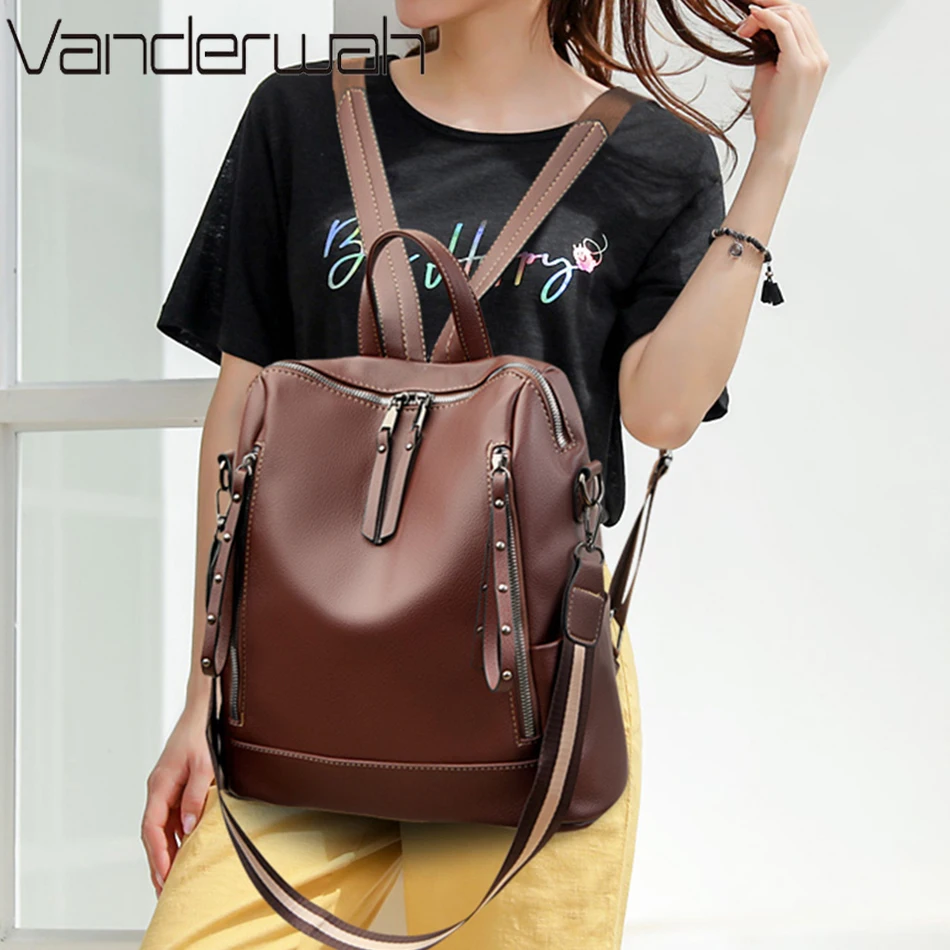 Brand Luxury Backpacks Soft Le - Luxury Bags Women Brands 评论和价格