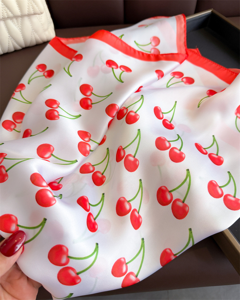 Luxury Square Satin Scarf Wome - Luxury Bags Cute 评论和价格