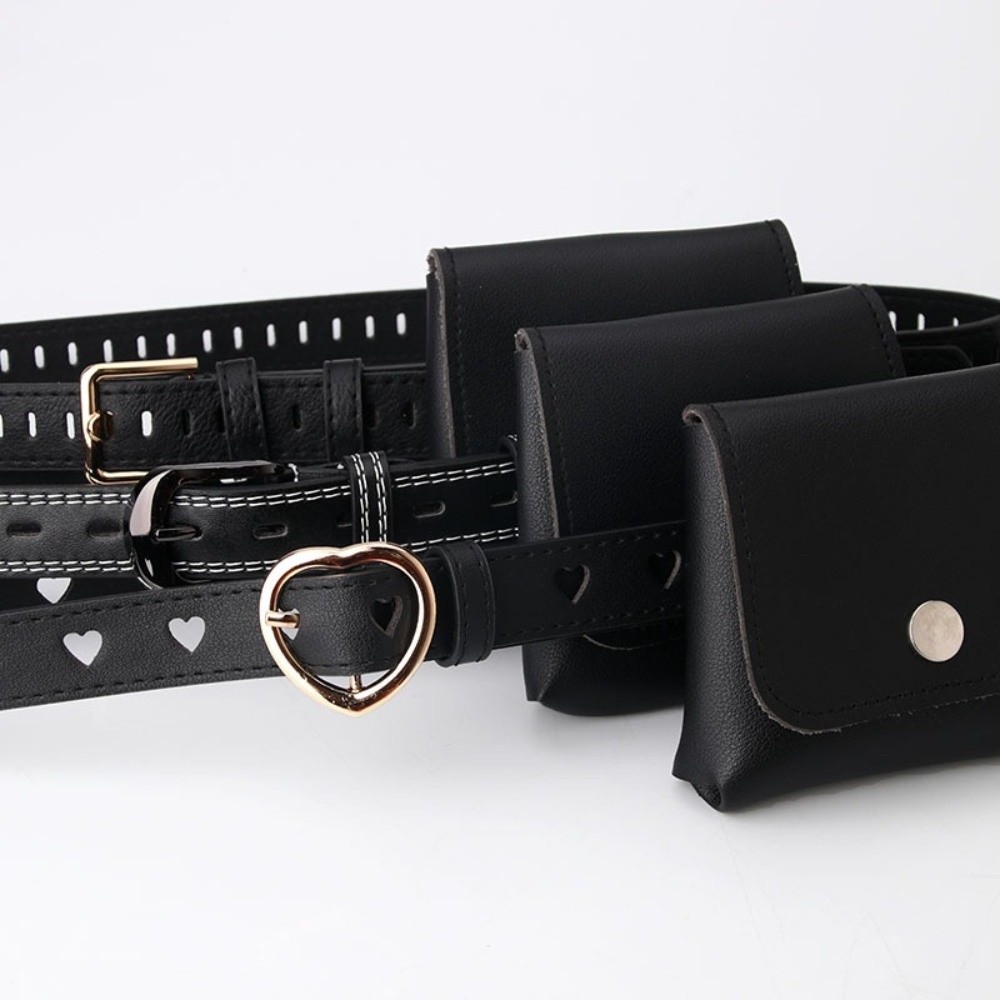 Gifts PU Leather Women Waist B - Belt Bag Leather Wide 评论和价格